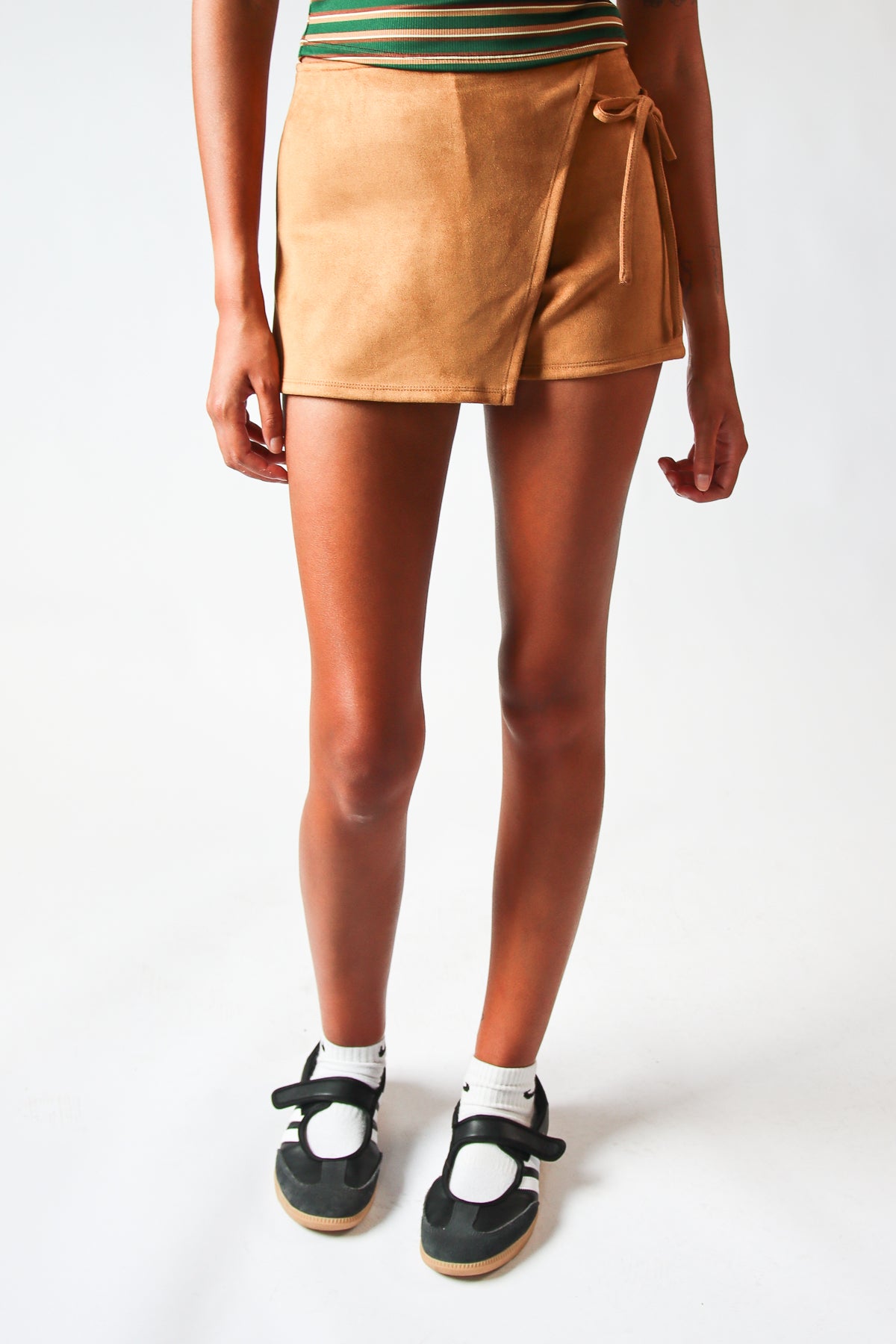 Suede Mini Skort