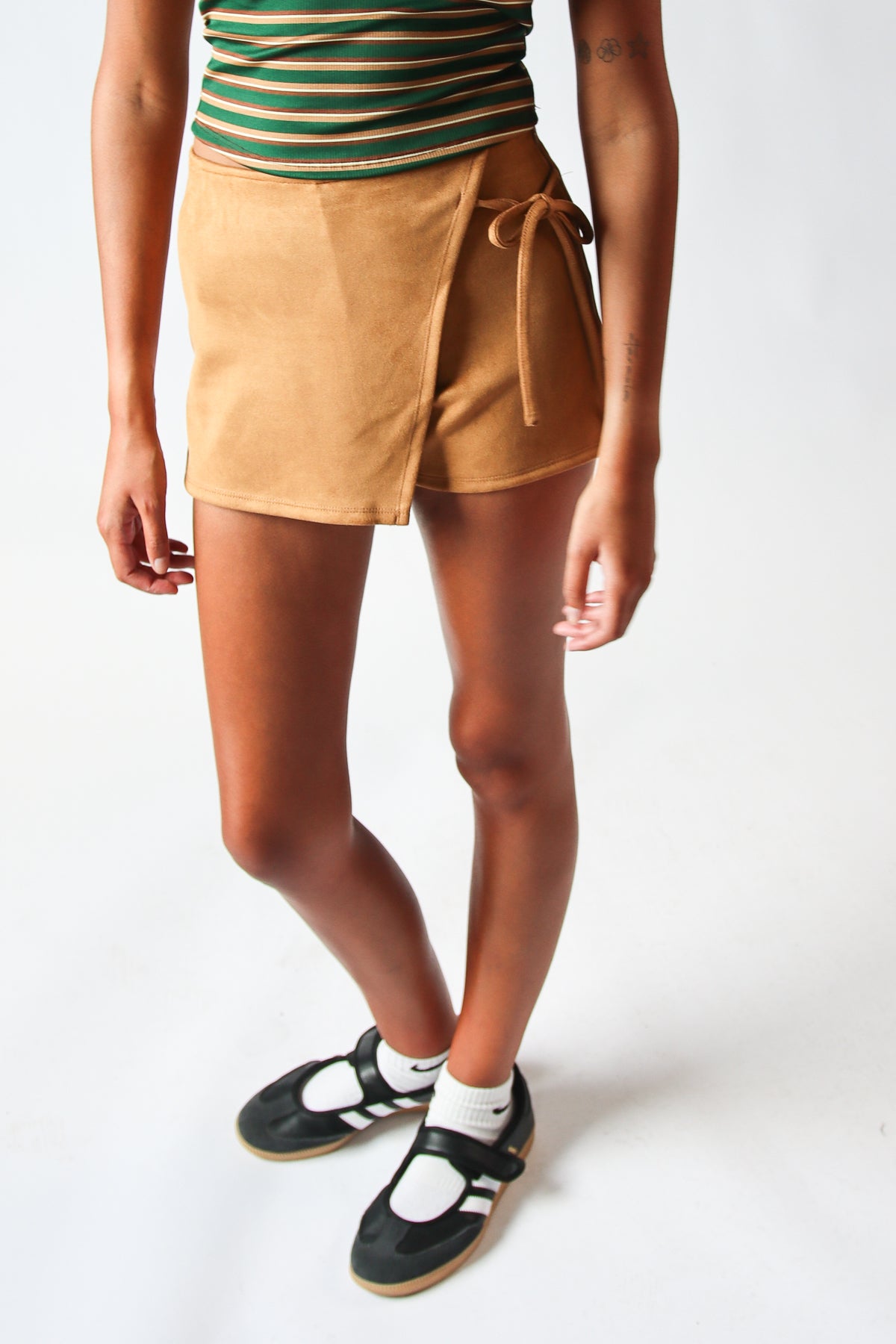 Suede Mini Skort