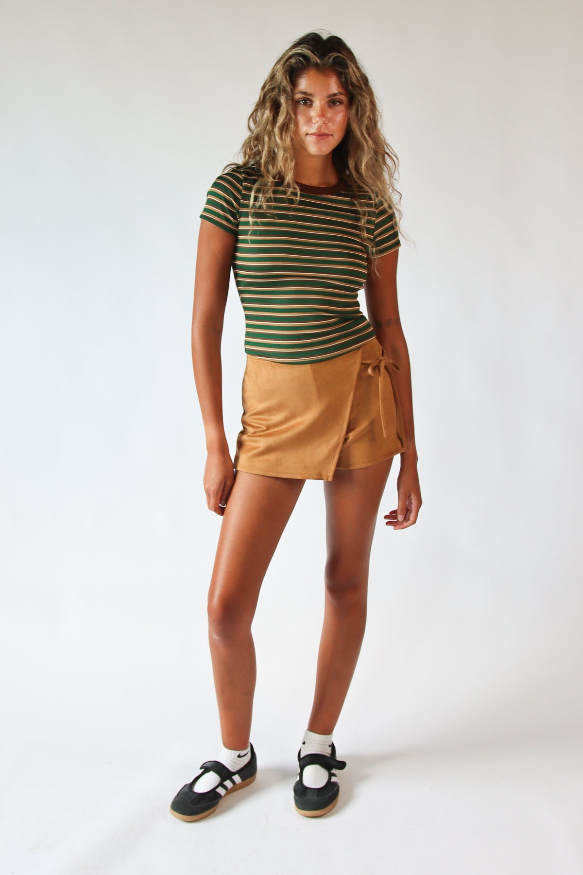 Suede Mini Skort