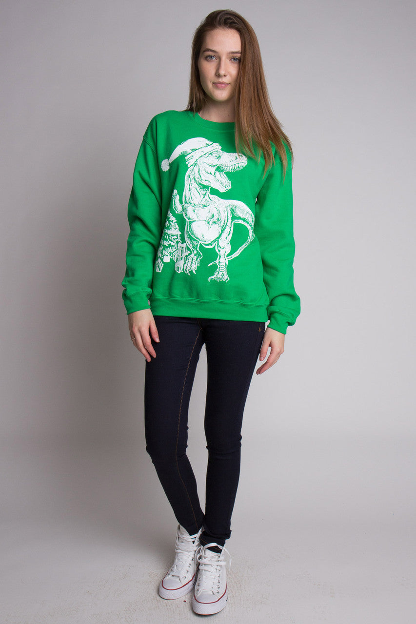 T-Rex Ugly Christmas Sweatshirt