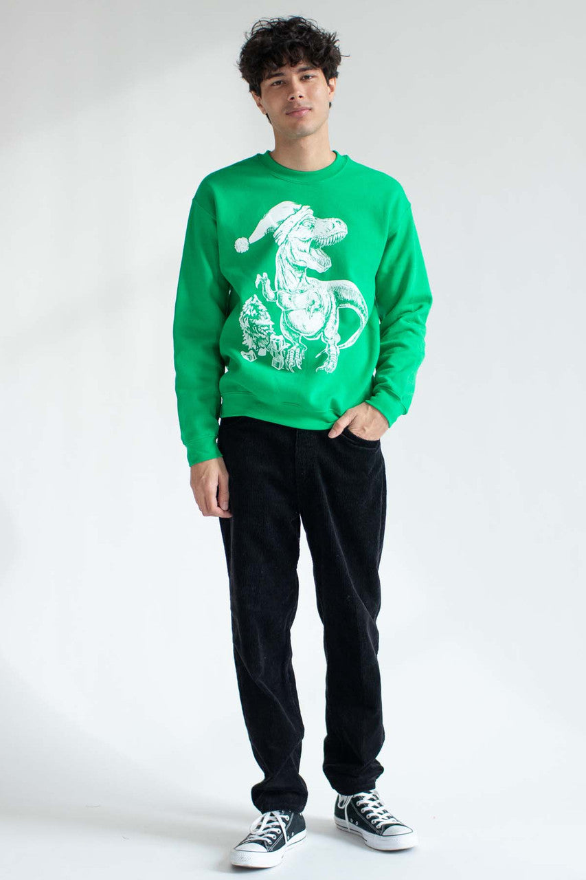 T-Rex Ugly Christmas Sweatshirt