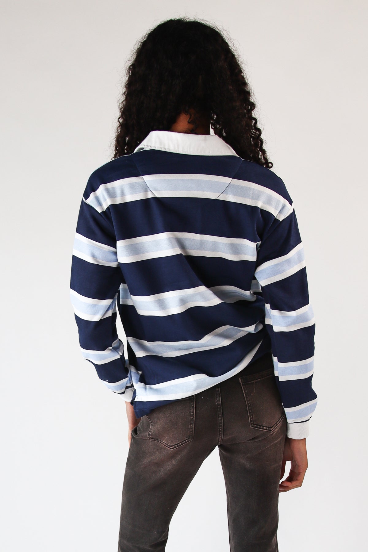 Embroidered Bear Rugby Lightweight Sweatshirt