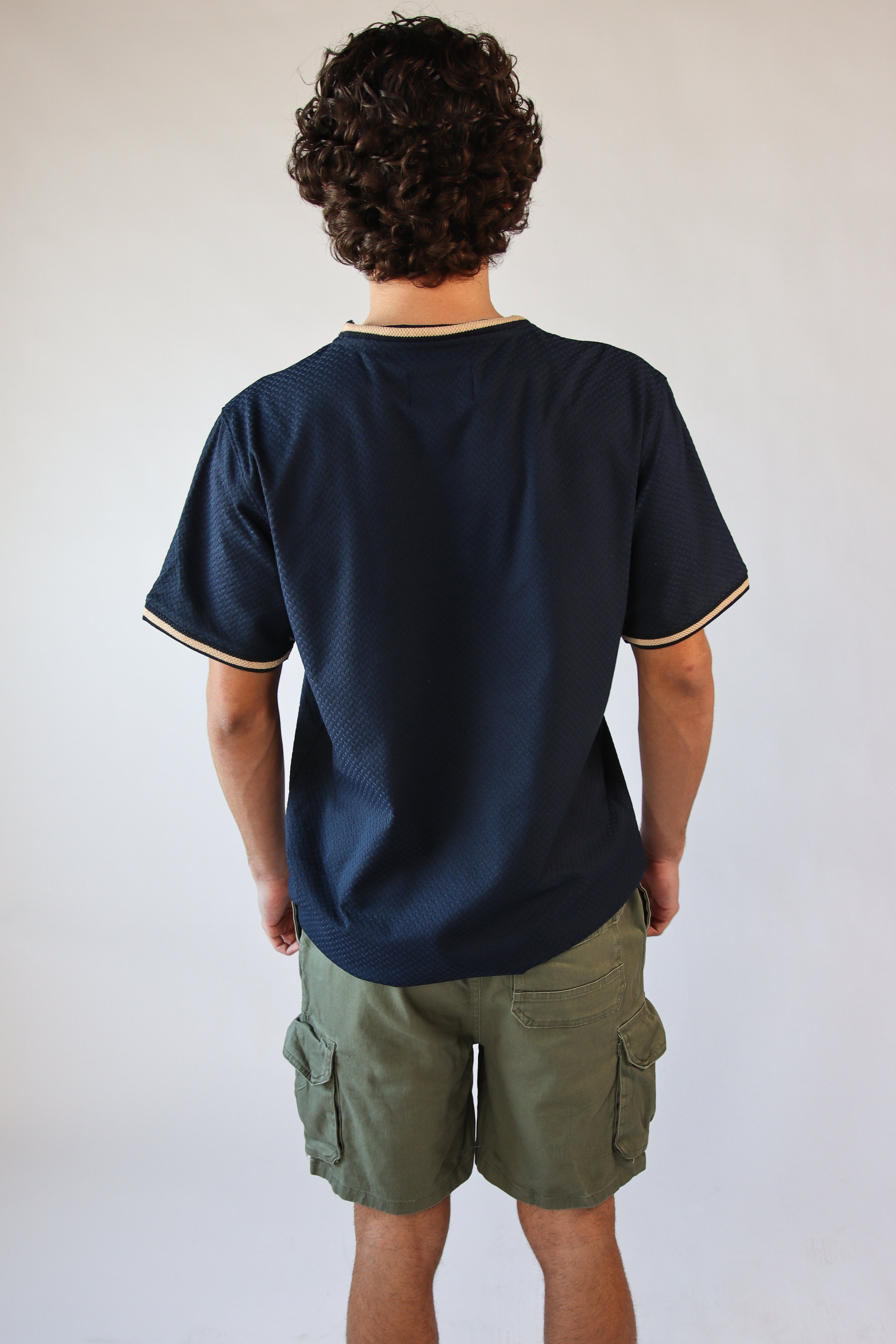 Textured Trim T-Shirt