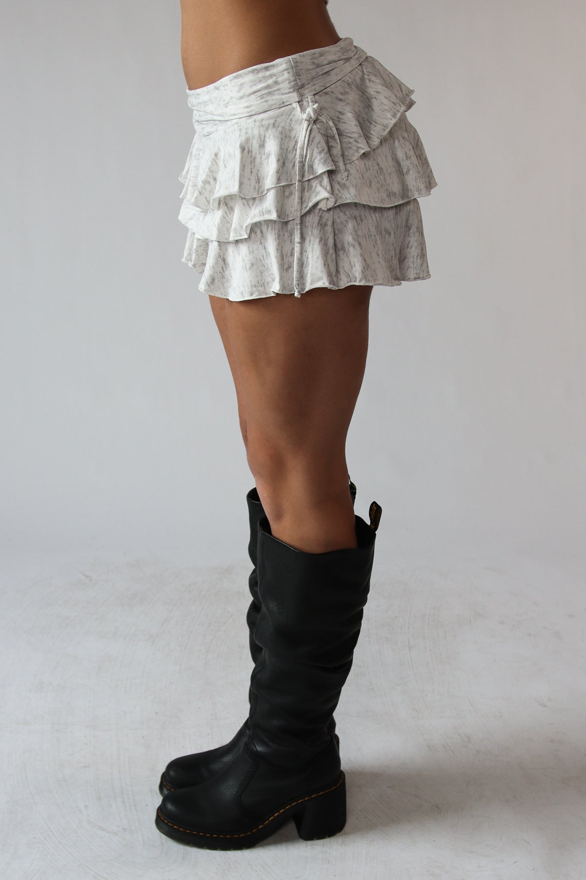 Tiered Ruffle Mini Skort