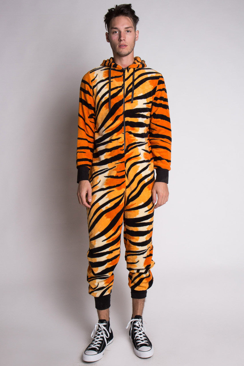 Tiger Print Onesie Pajamas