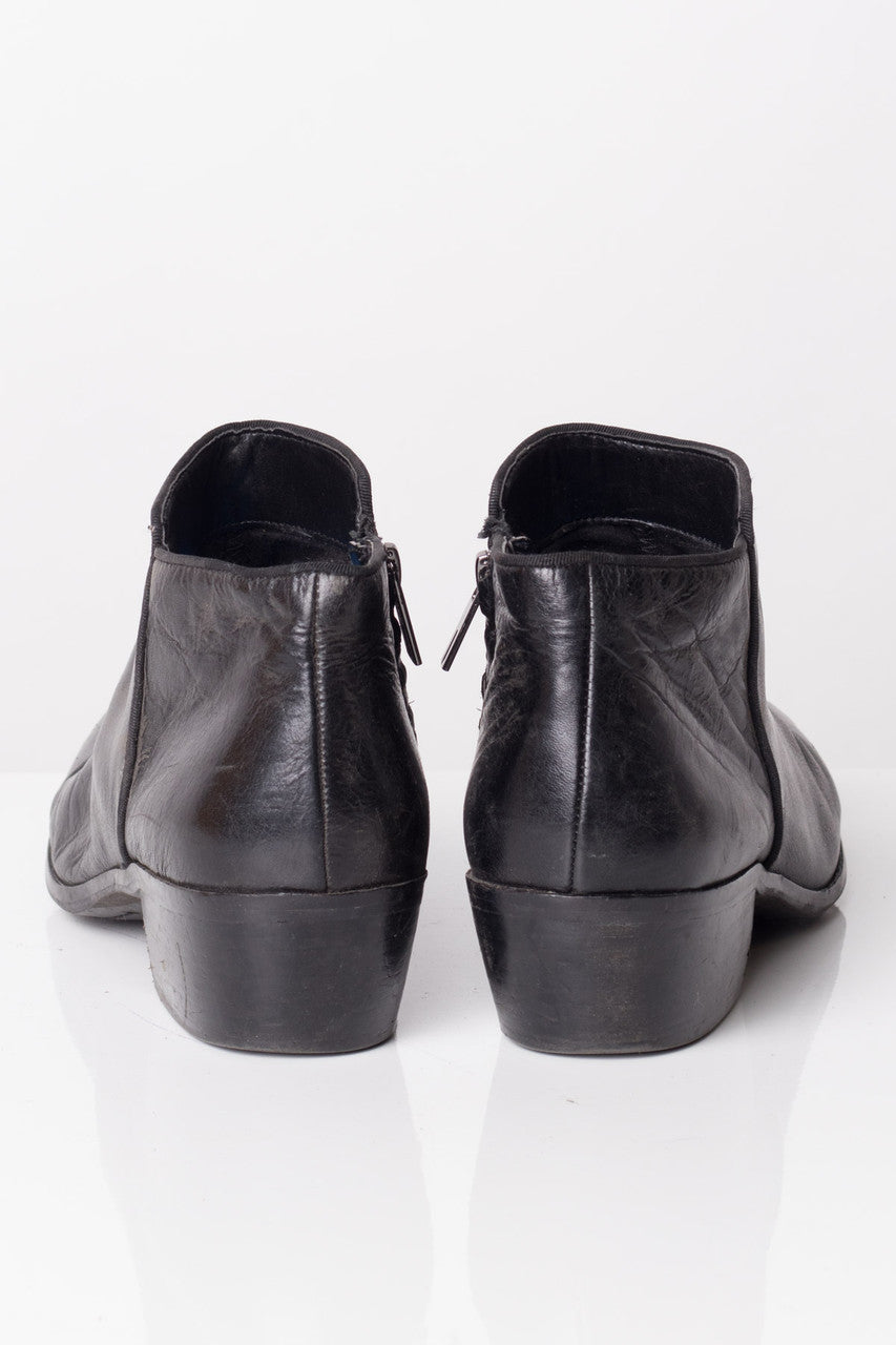 Black Leather Ankle Boots (10M)
