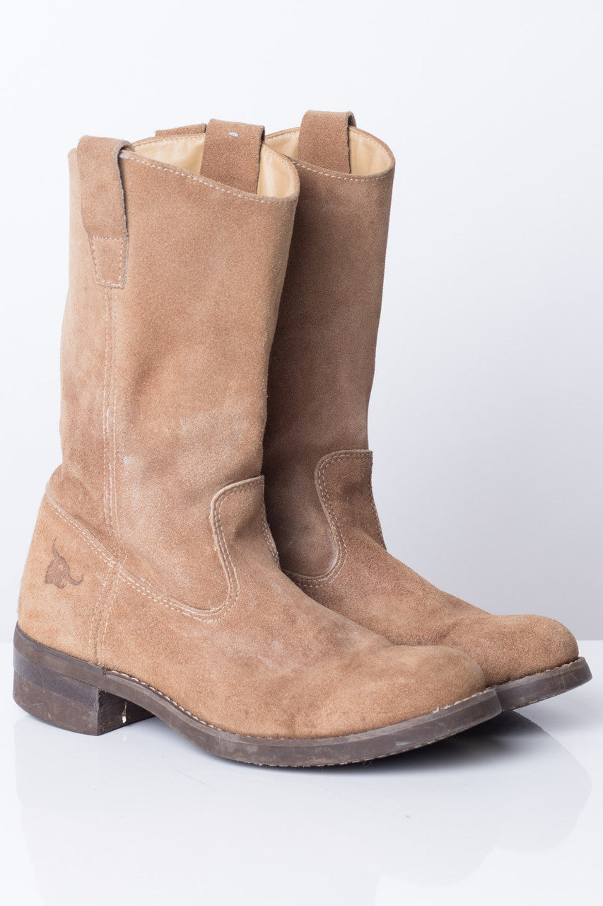 Brown Suede Boots (7.5)