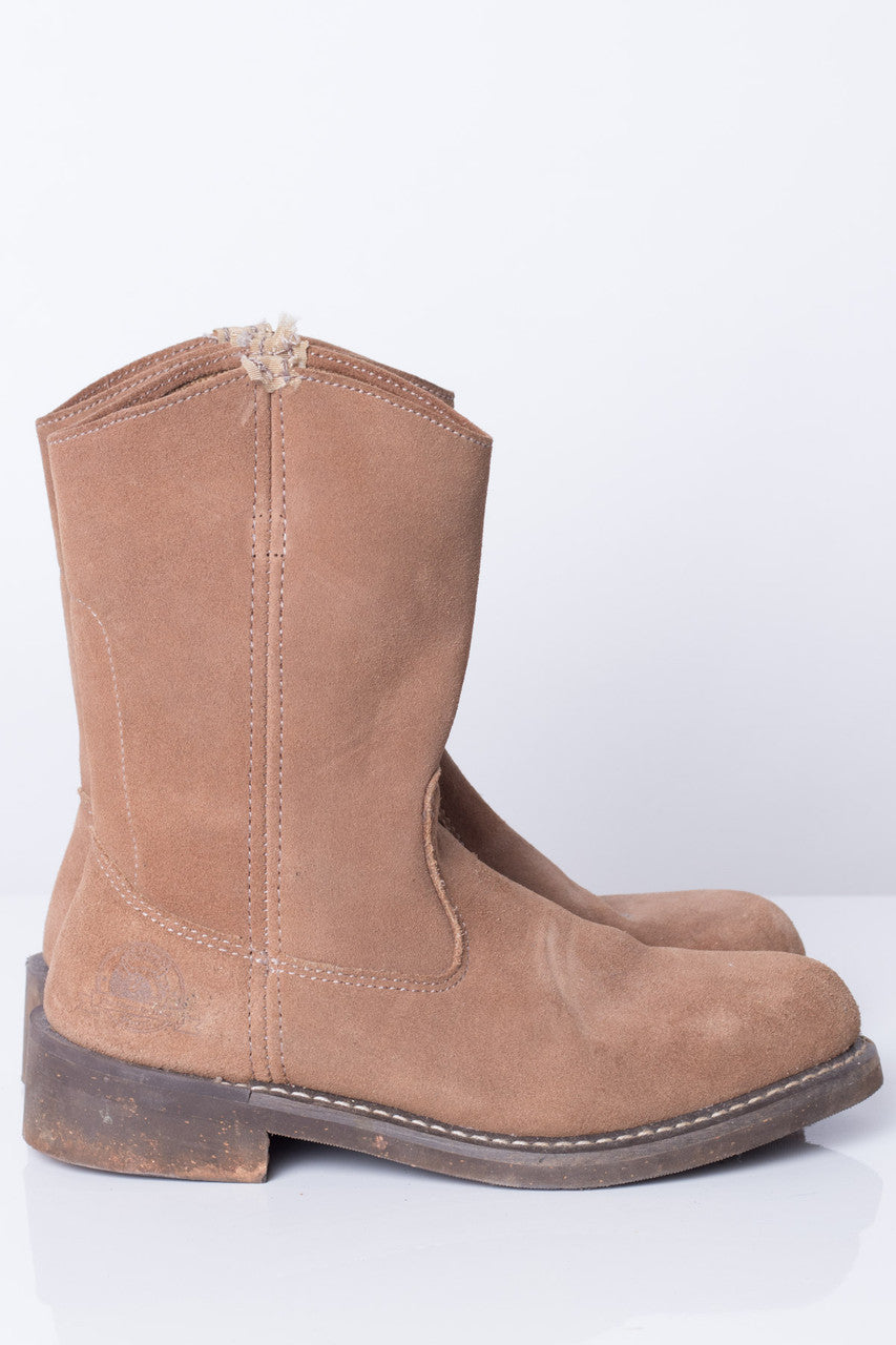 Brown Suede Boots (6.5)
