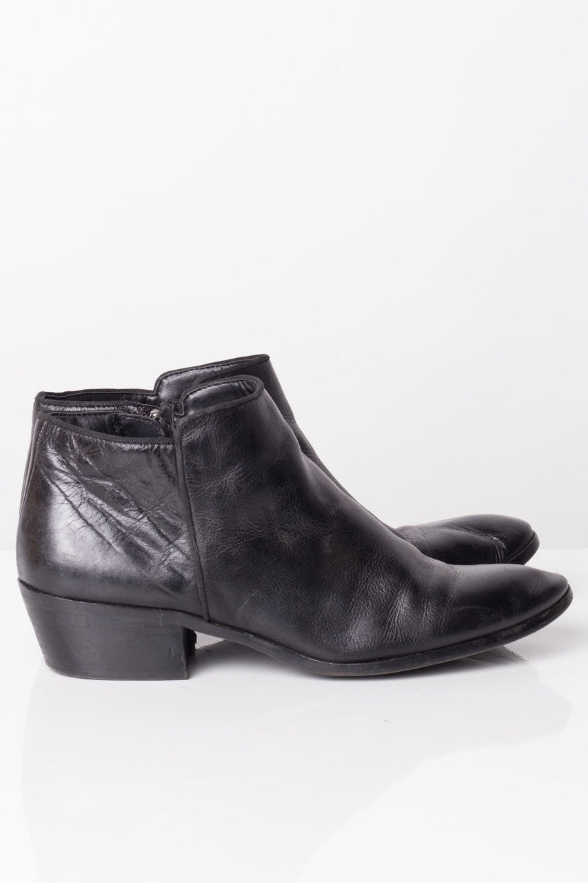 Black Leather Ankle Boots (10M)