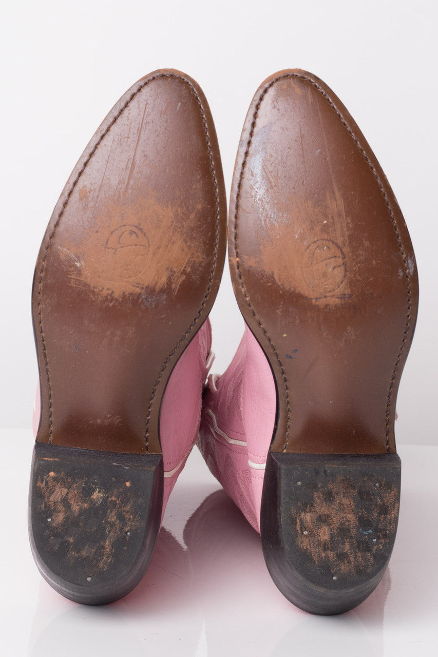 Pink Durango Vintage Cowboy Boots (7 M)