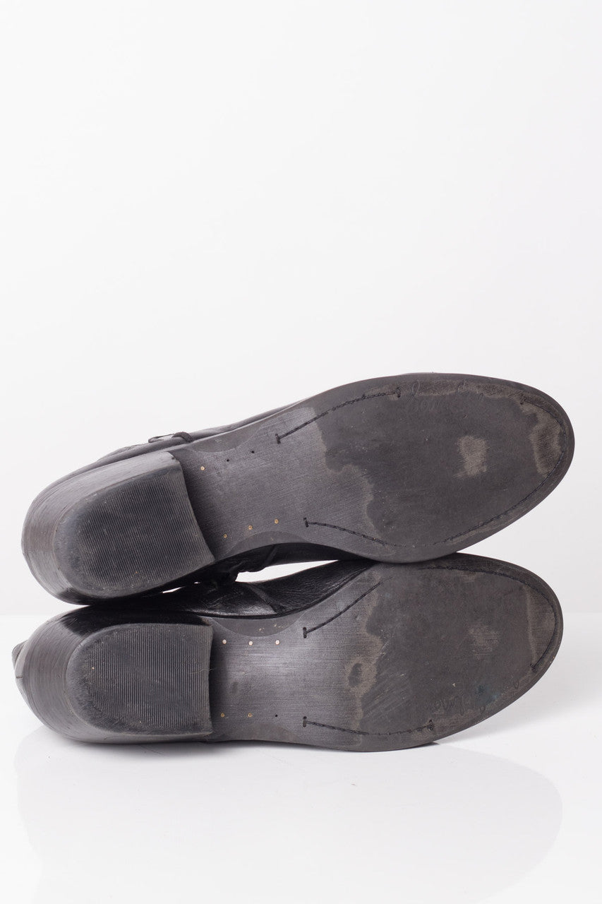 Black Leather Ankle Boots (10M)