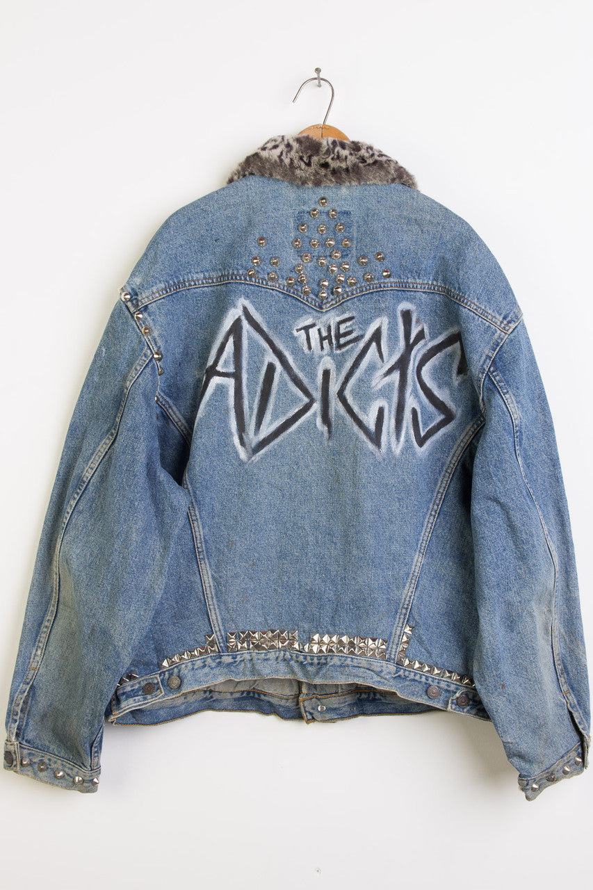 Vintage Studded Punk Denim Jacket