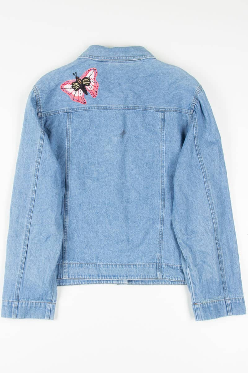 Vintage Butterfly Denim Jacket 1240