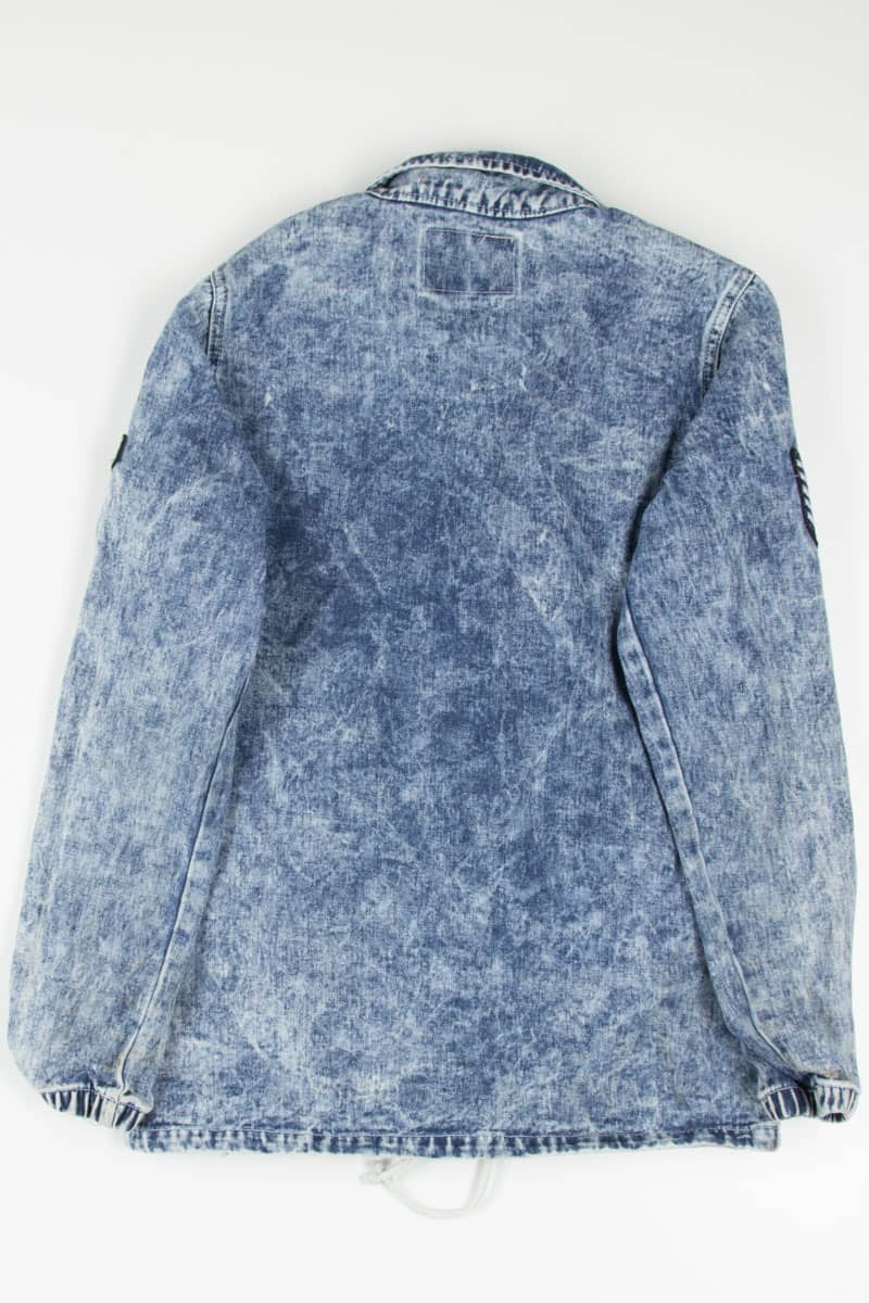 Vintage Acid Washed Denim Shirt Jacket 1259