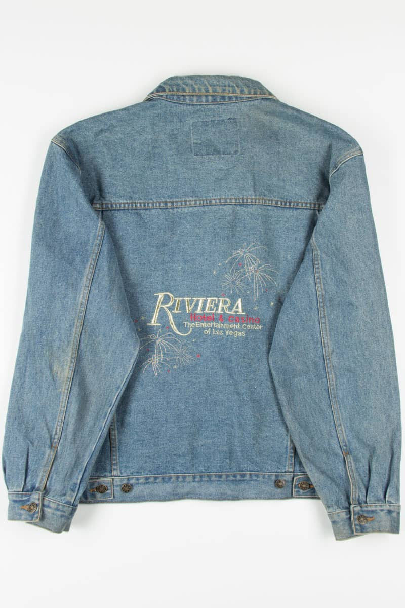 Vintage Riviera Hotel & Casino Embroidered Denim Jacket 1310