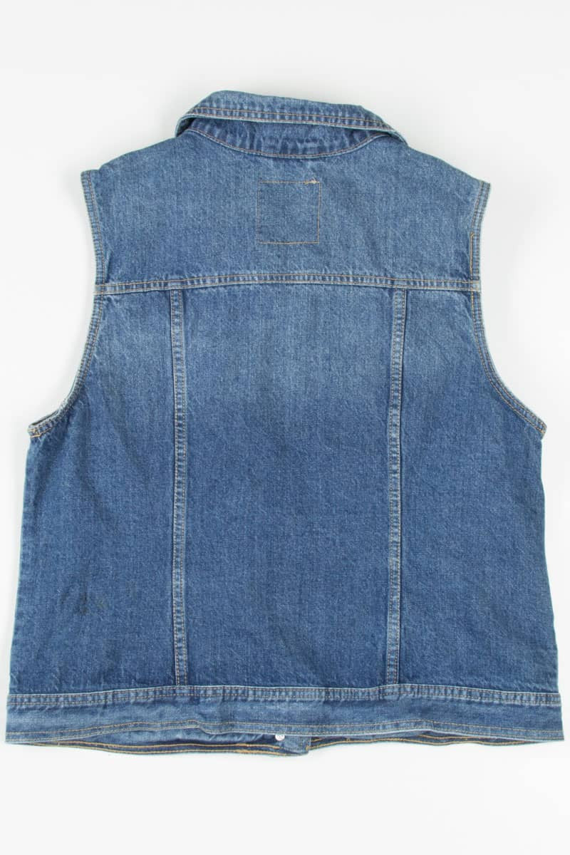 Distressed Denim Vest 1314