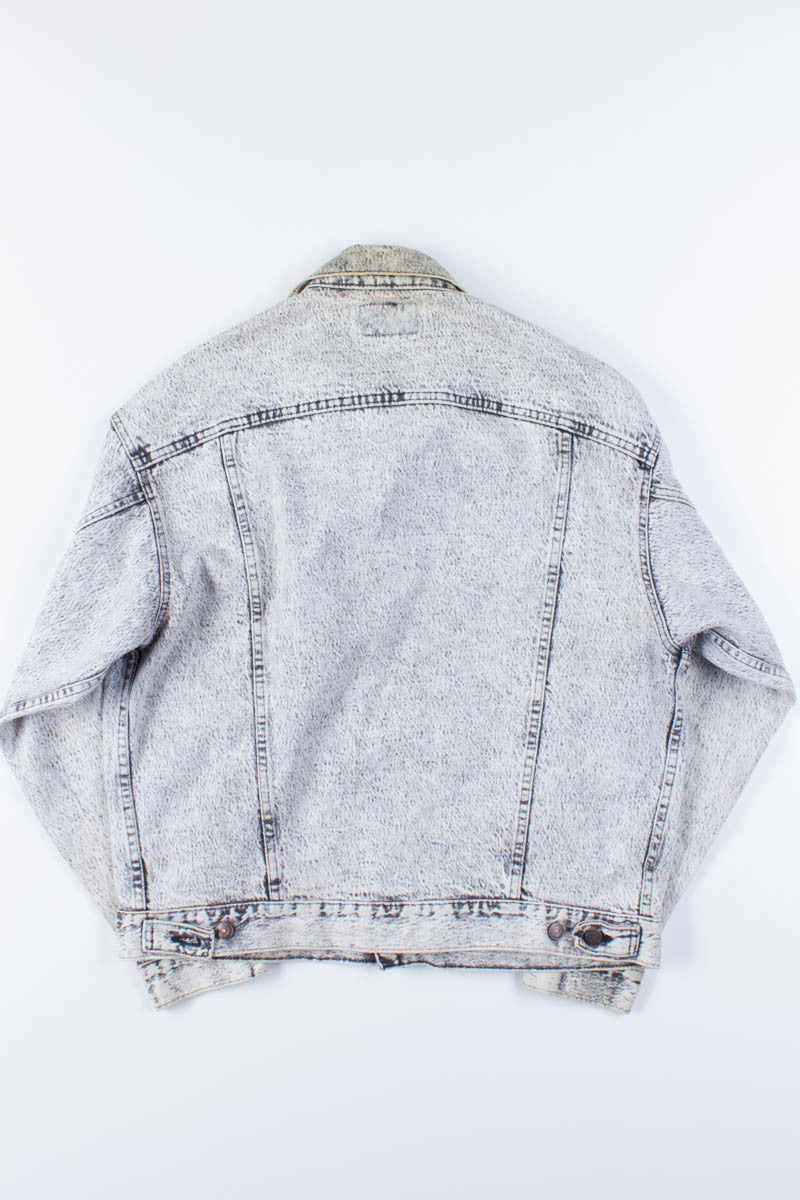 Vintage Black Washed Levi's Denim Jacket 673