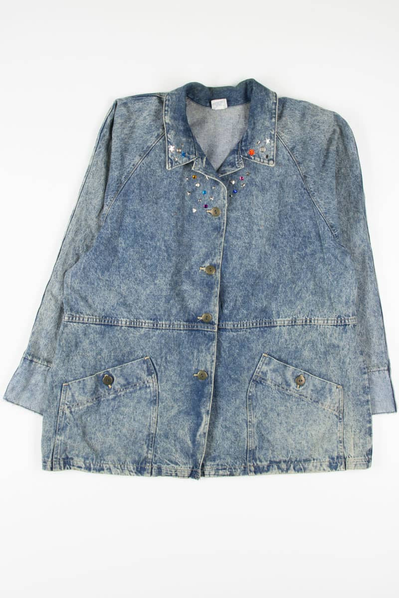 Bel Air Knit Denim Jacket in Vintage Indigo main image 0