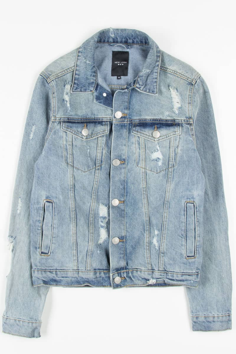 Distressed Denim Jacket 1321