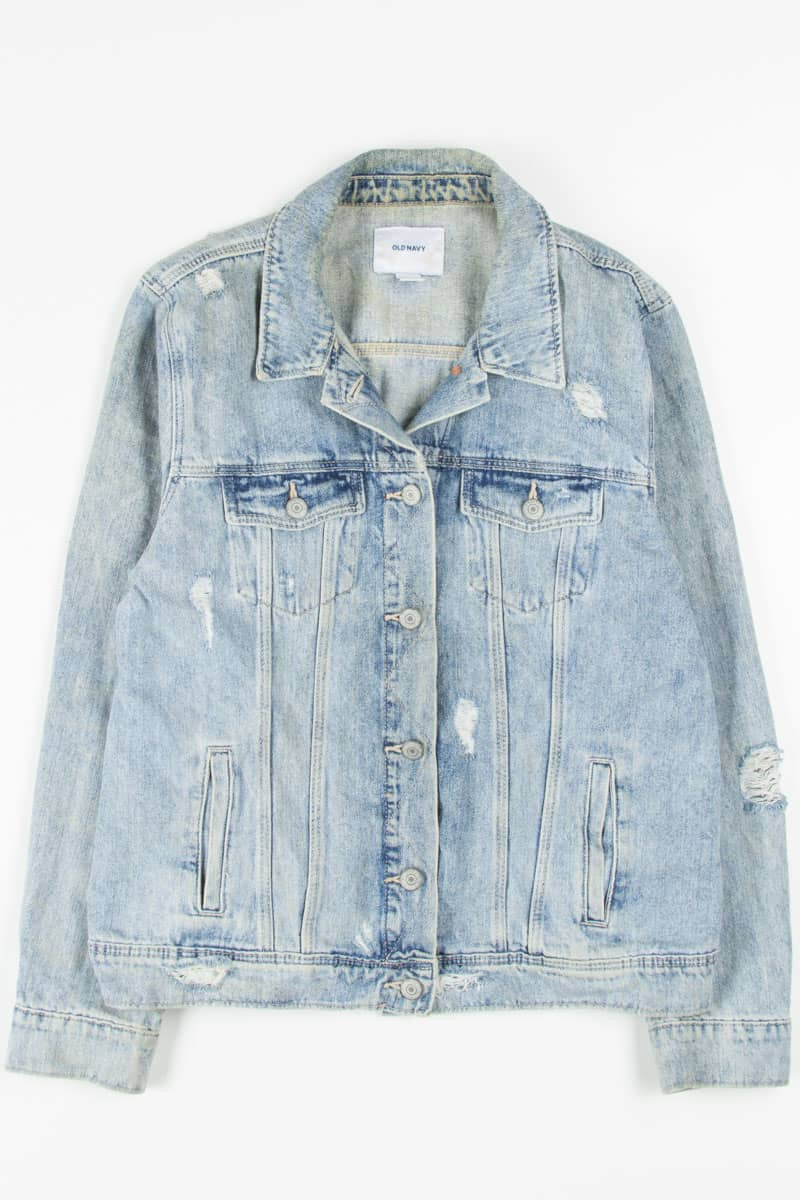 Distressed Denim Jacket 1328