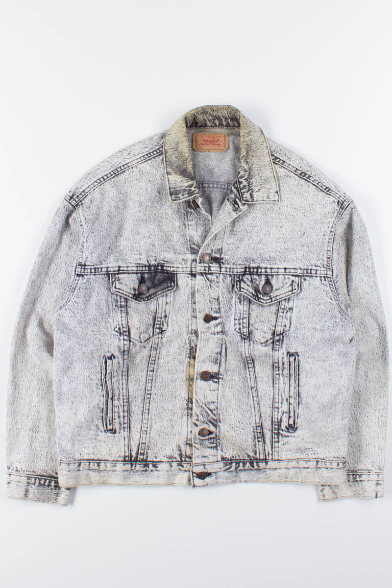 Vintage Black Washed Levi's Denim Jacket 673