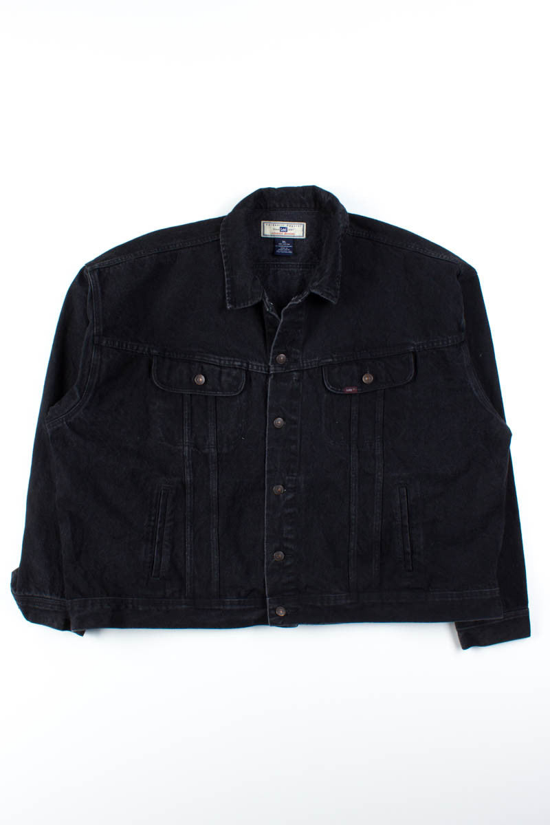 80s~ Lee Black Tag Denim Jacket G-Jean Men's Size L Vintage / eaa496088