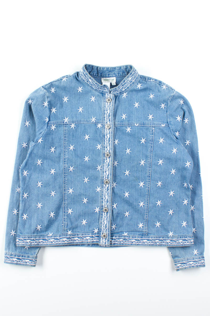 Vintage Star Embroidered Denim Jacket 894