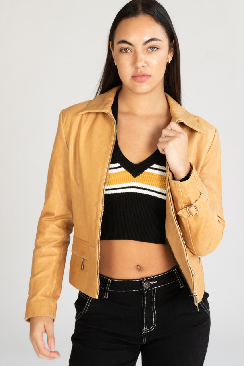 Vintage Peruzzi Italy Leather Jacket