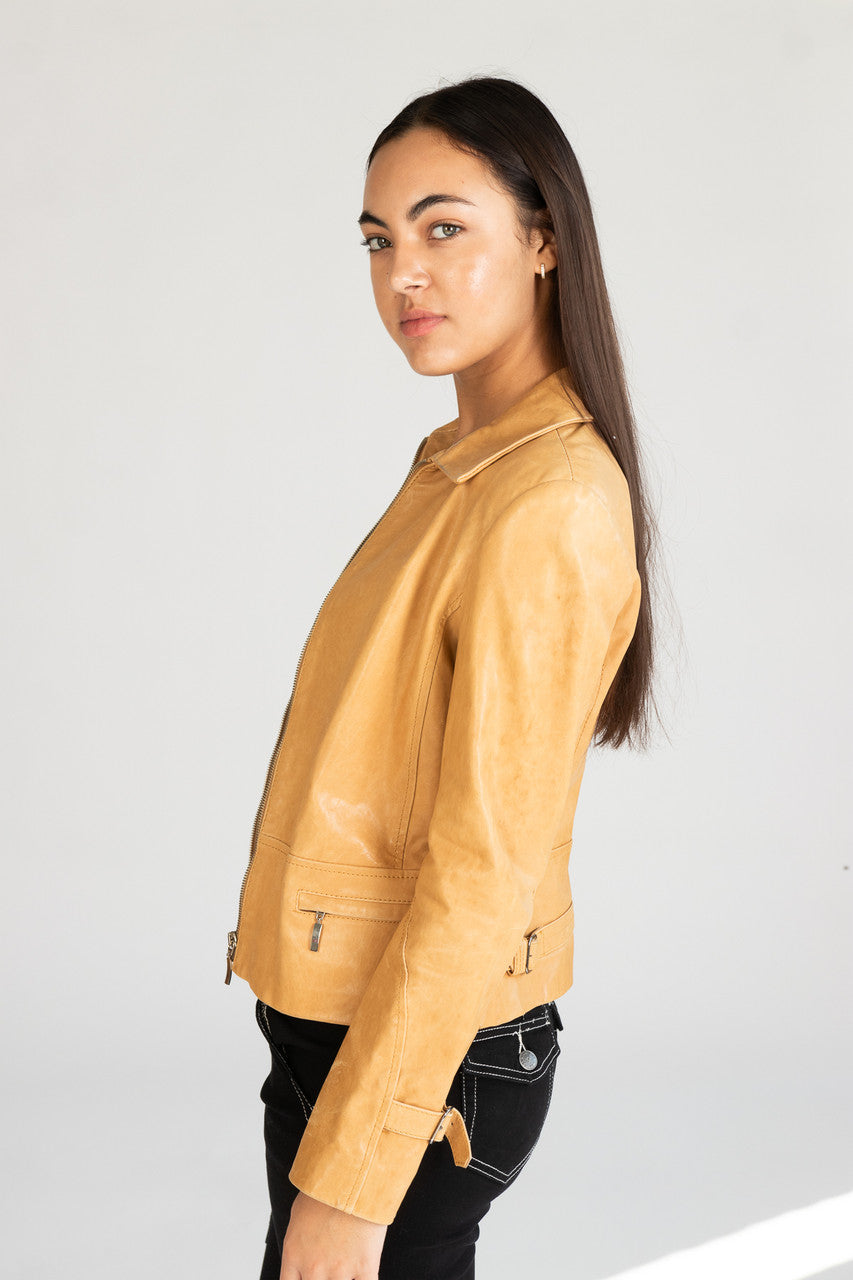 Vintage Peruzzi Italy Leather Jacket