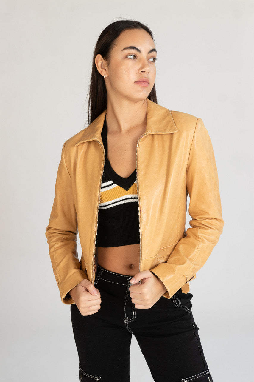 Vintage Peruzzi Italy Leather Jacket