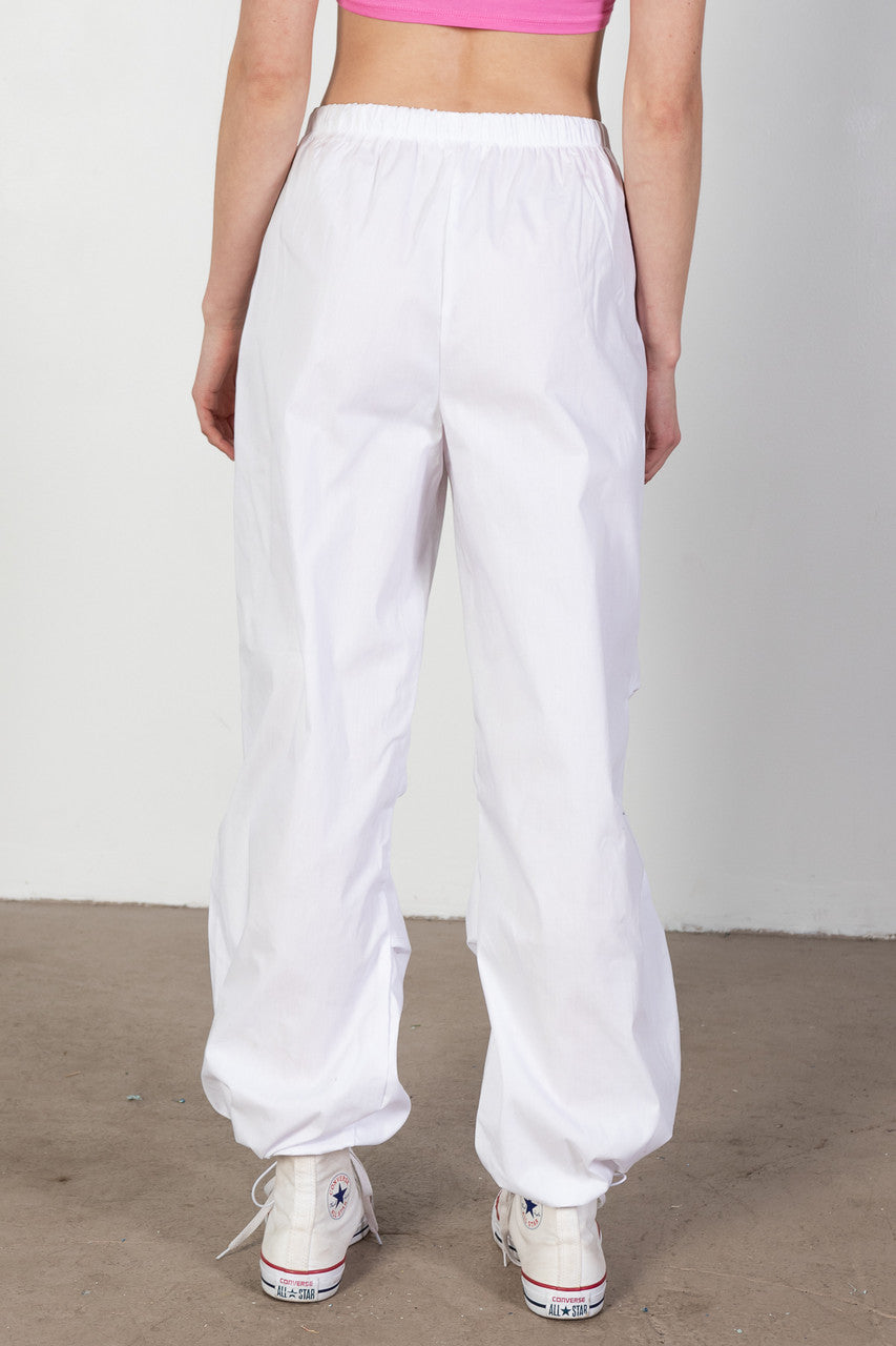 White Parachute Pants