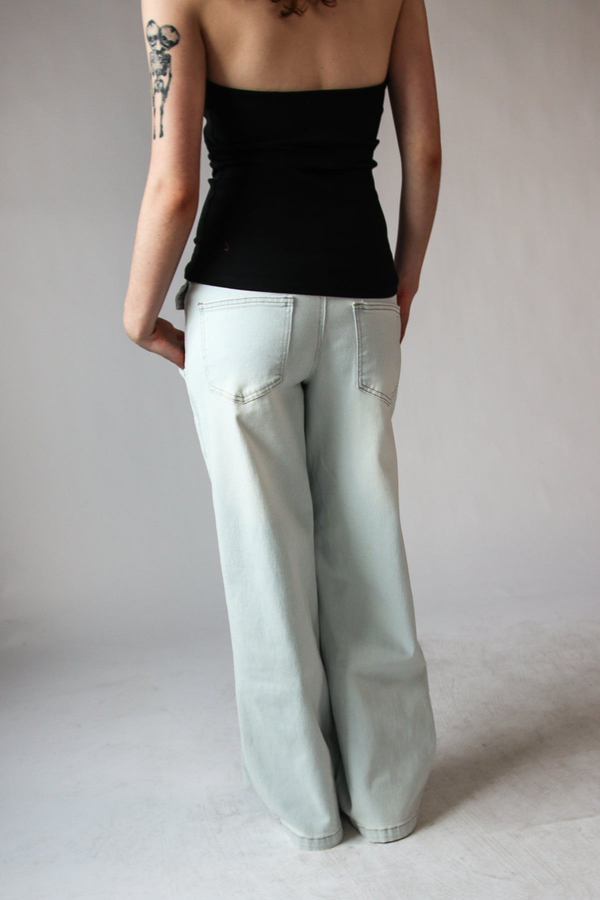 Belted Wide Leg Jeans