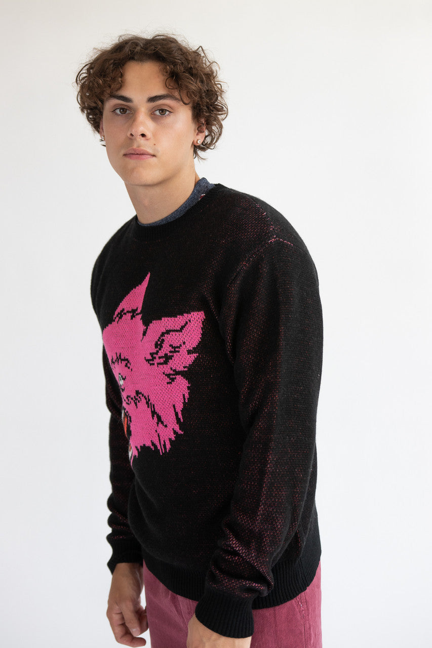 Pink Wolf Sweater