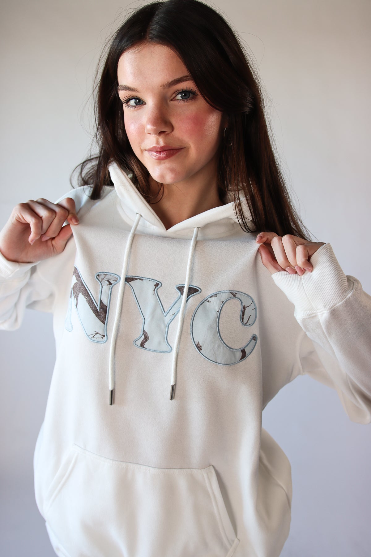 Woodland Print Patch Hoodie