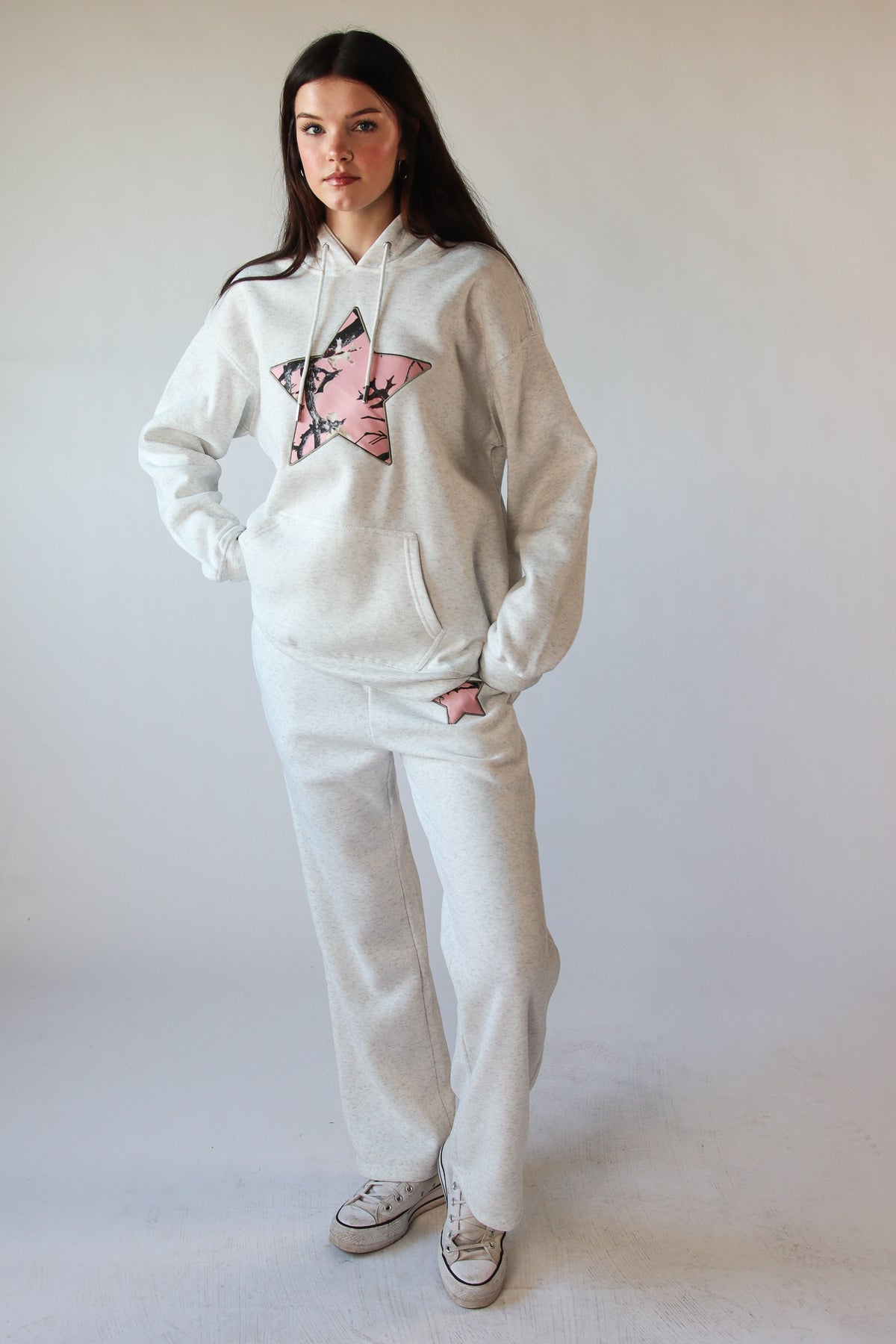 Woodland Print Patch Hoodie