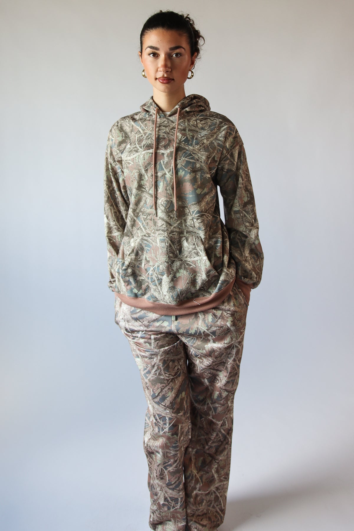 Woodland Camo Fleece Hoodie