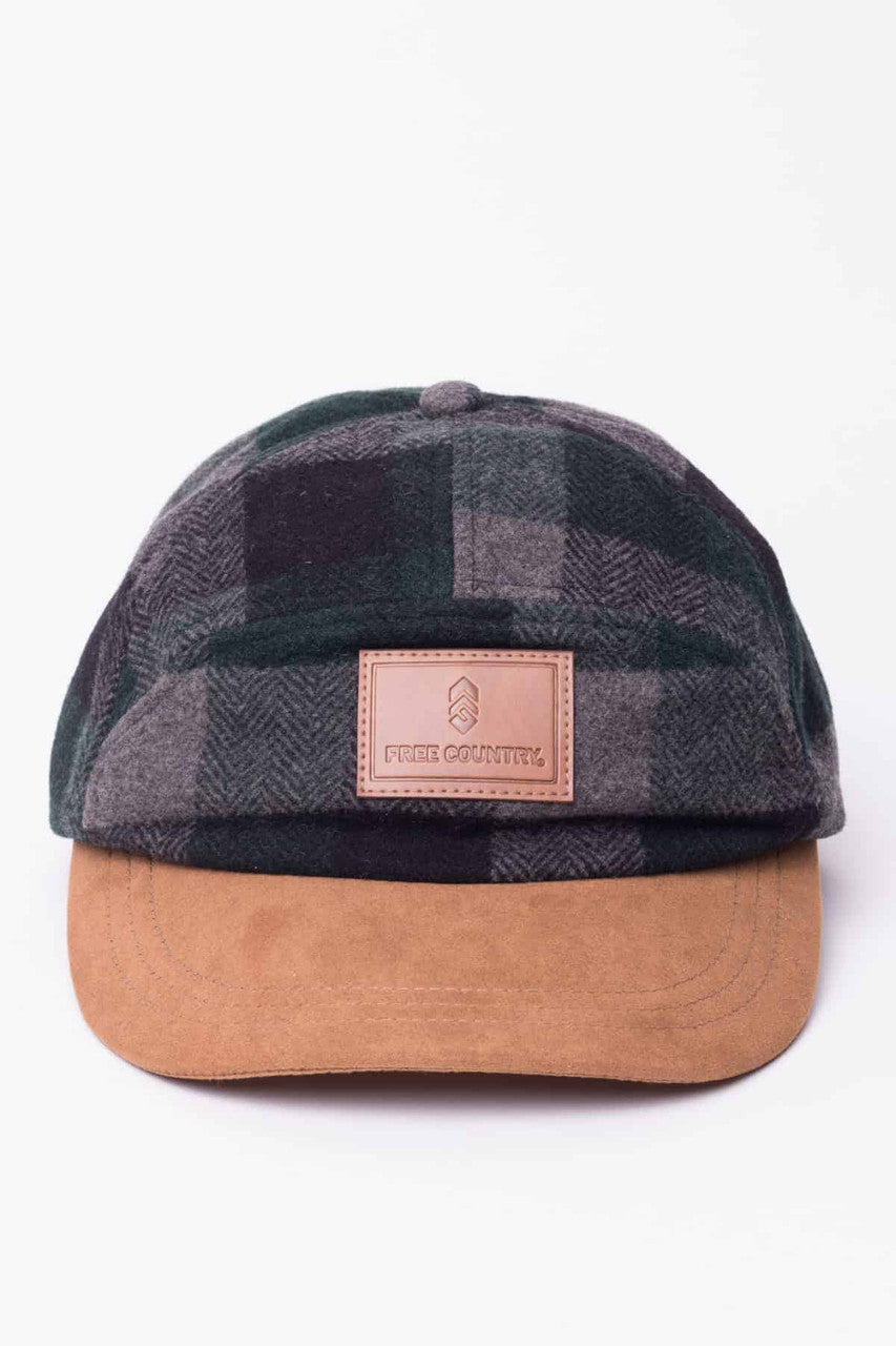 Wool Green Plaid Hat