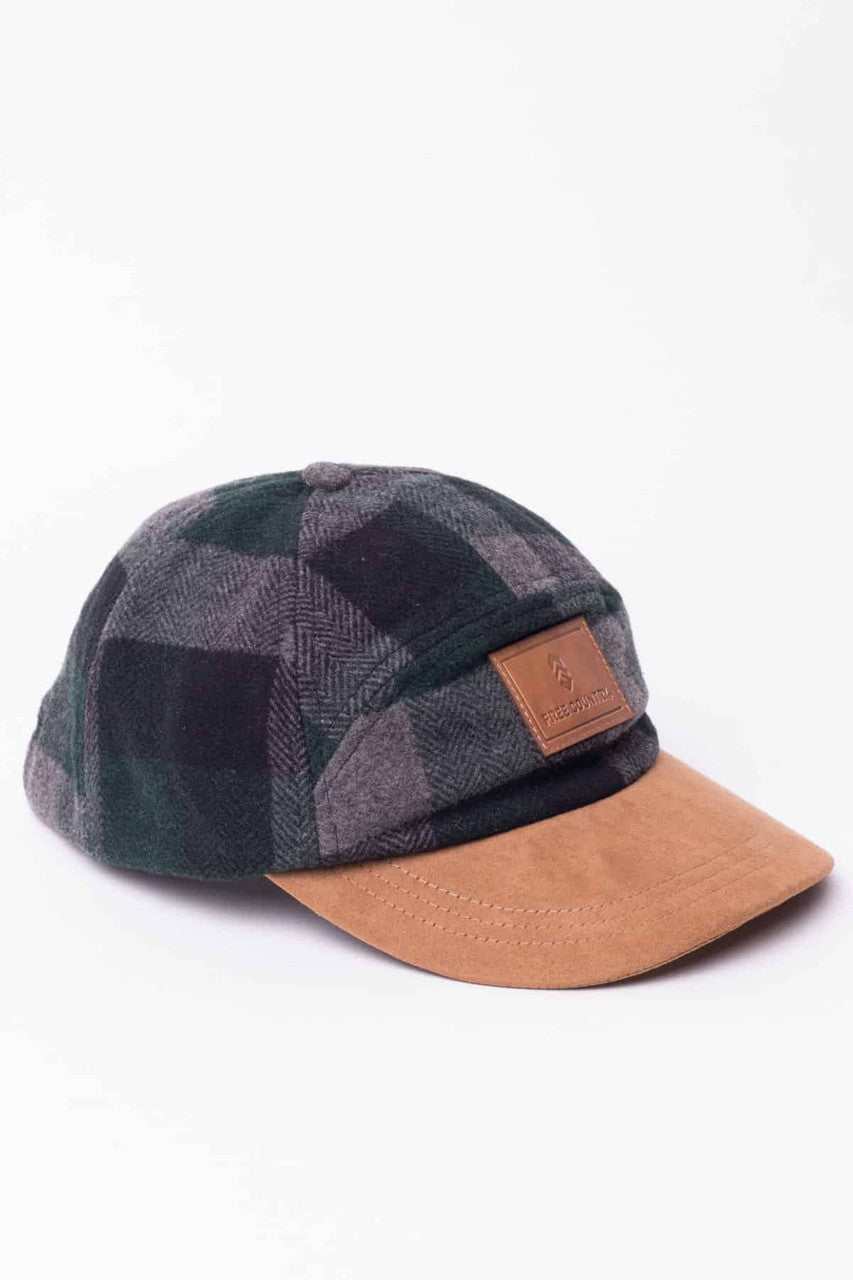 Wool Green Plaid Hat