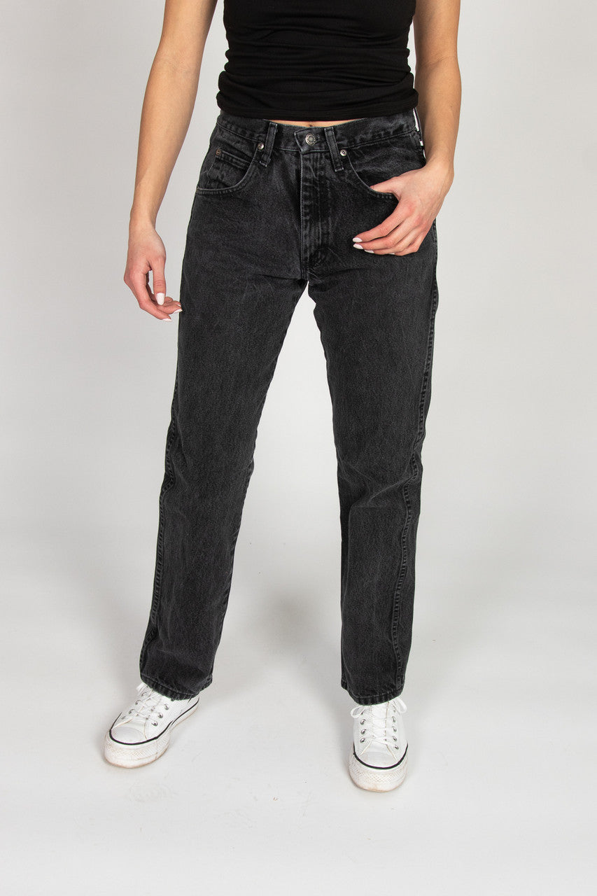 Vintage Black Wrangler Straight Leg Jeans