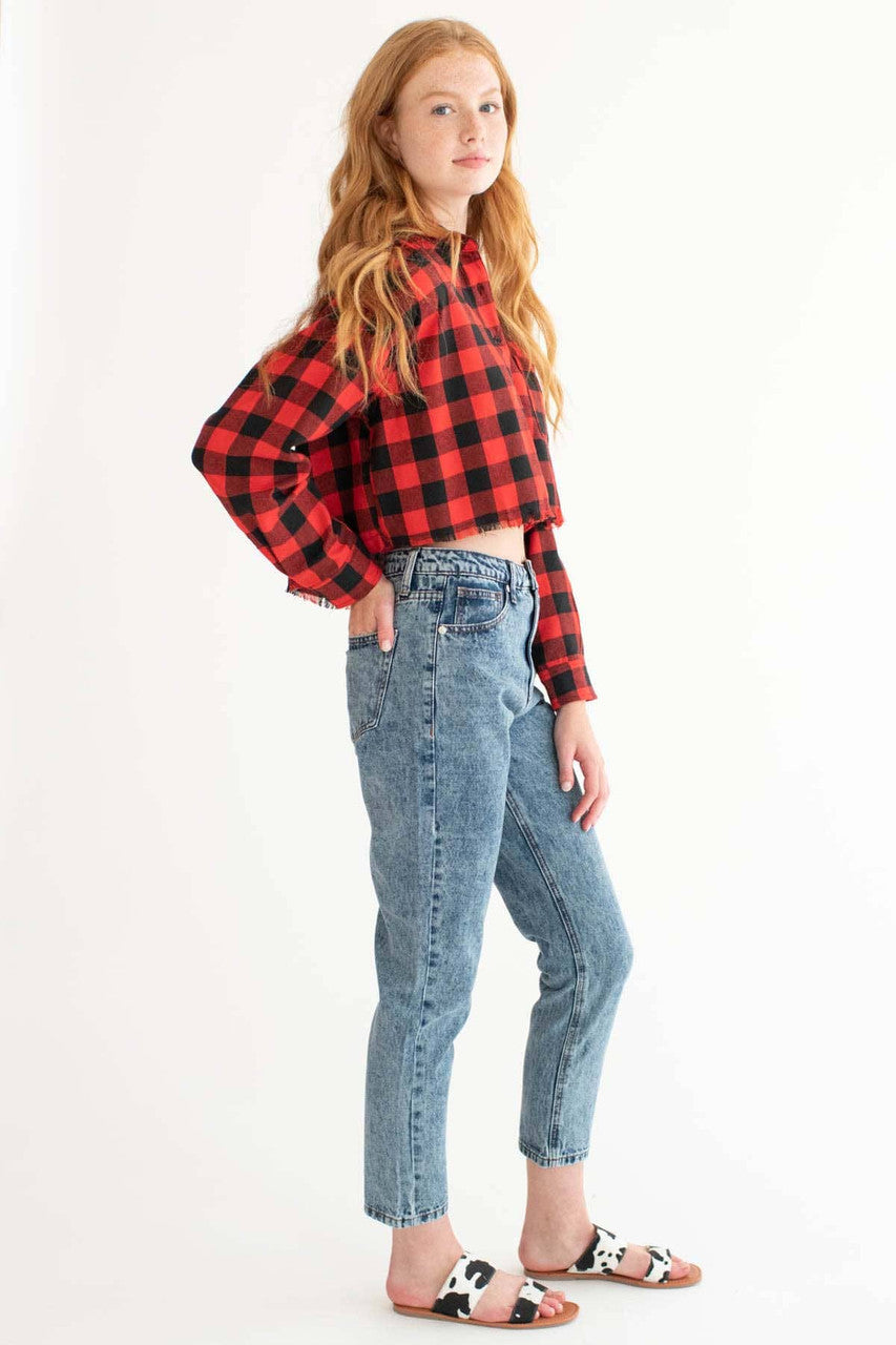 Acid Washed Mom Jeans