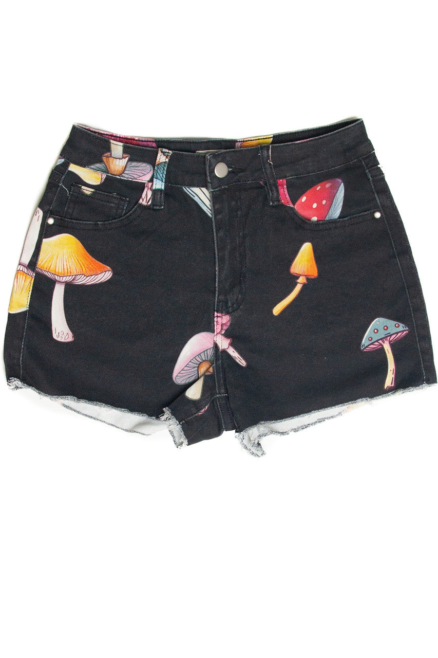 Large Mushroom Print Shorts