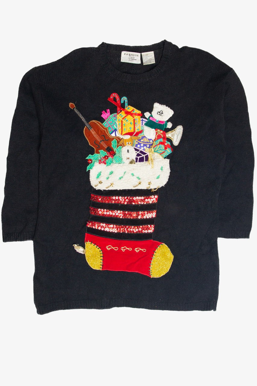 Vintage Black Ugly Christmas Pullover 61838