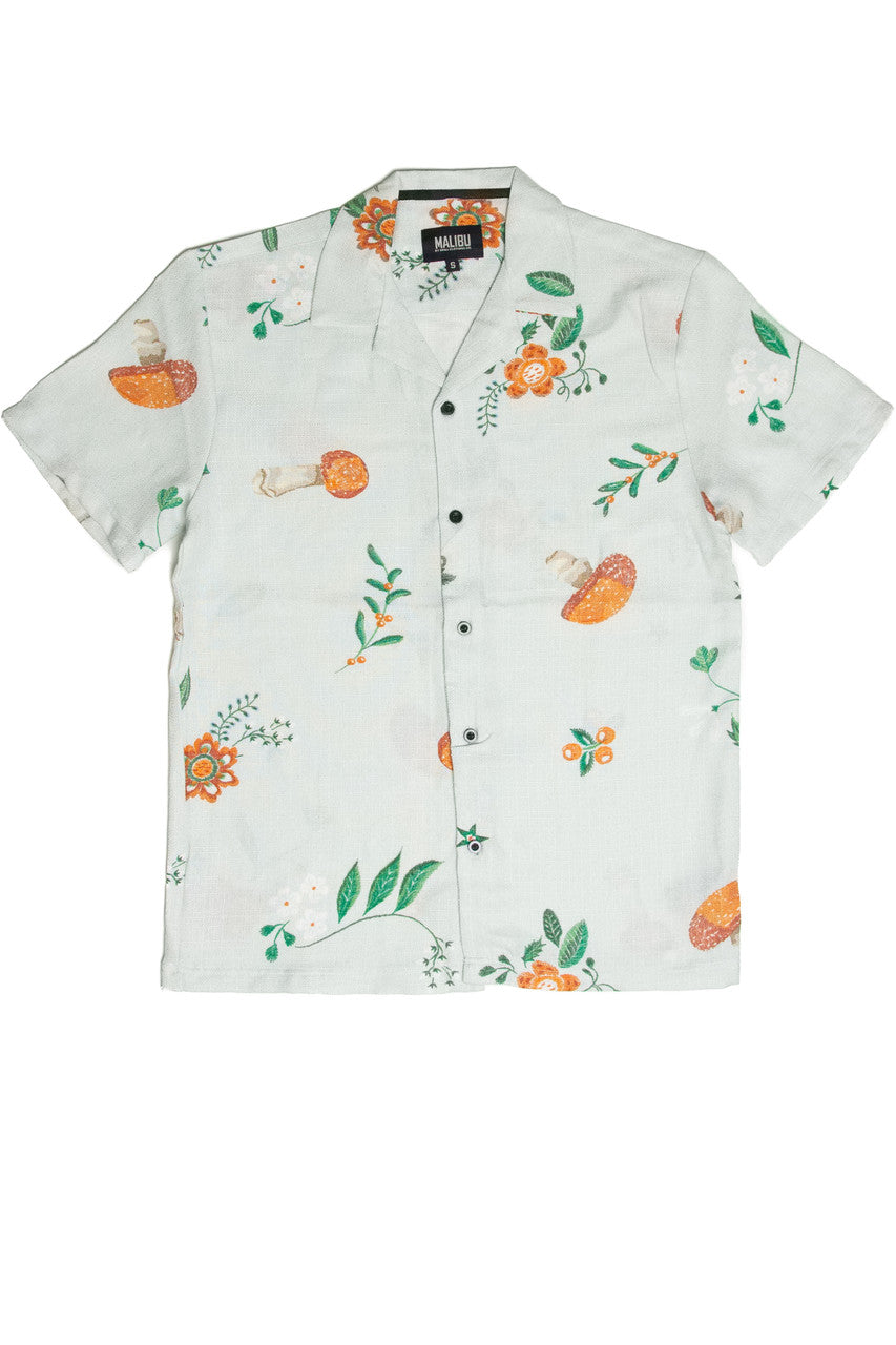 Floating Mushroom Button Shirt