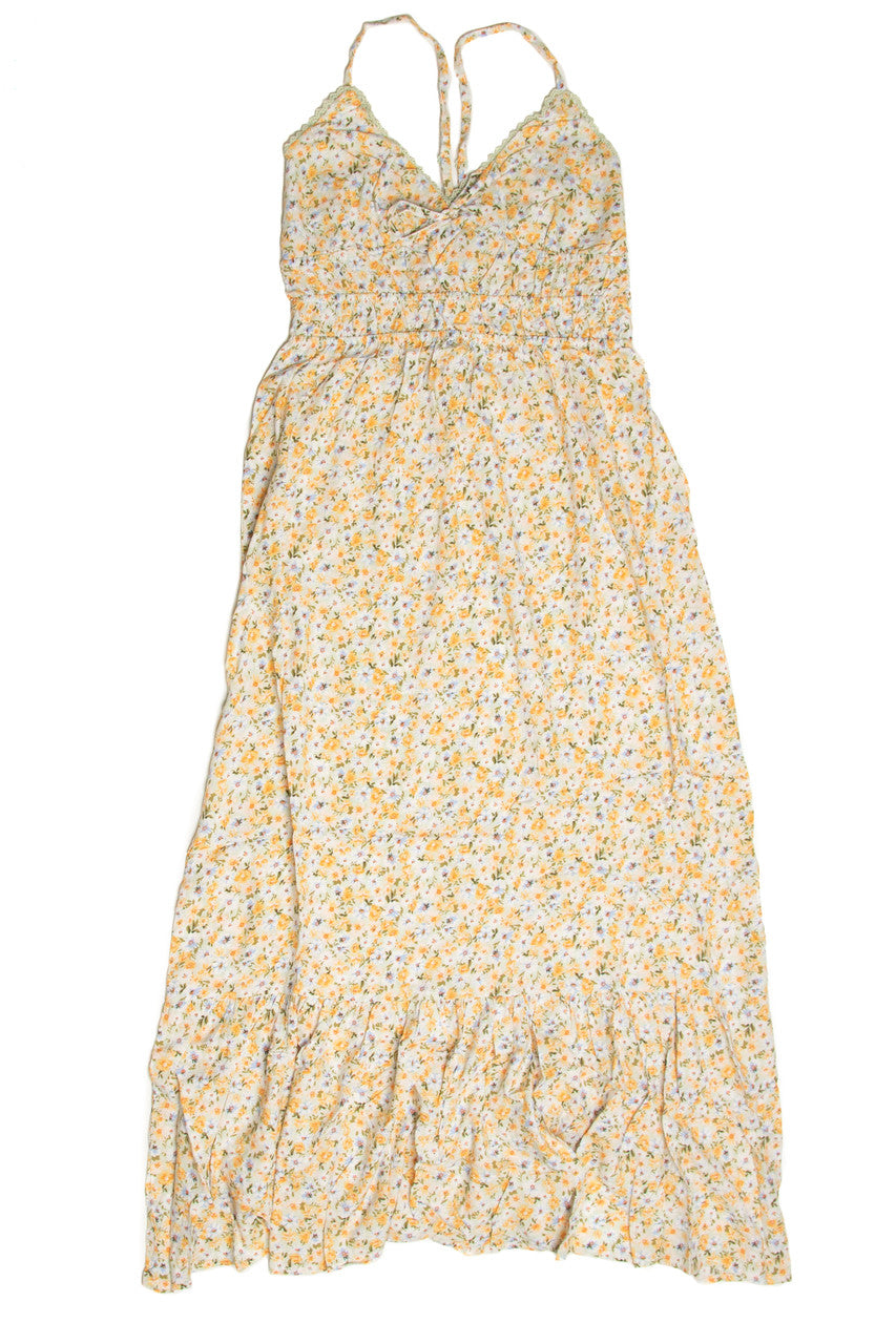 Floral Shirred Maxi Dress