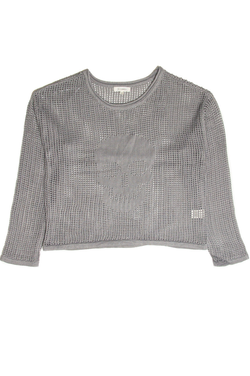 Mesh Stitch Skull Sweater