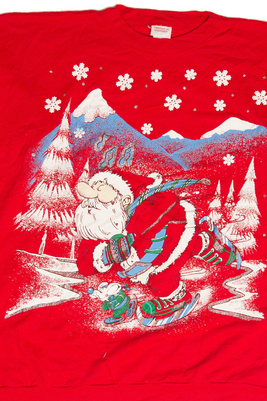 Vintage Red Holiday Sweatshirt 63045