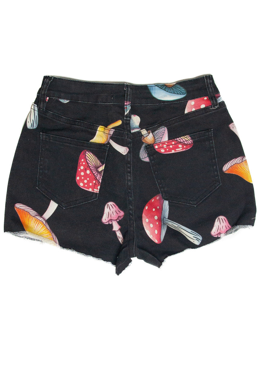 Large Mushroom Print Shorts