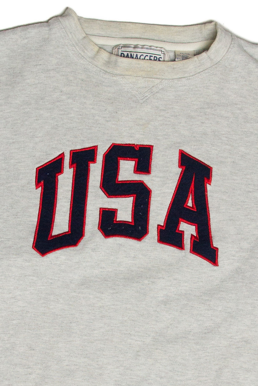 Vintage USA Embroidered Sweatshirt
