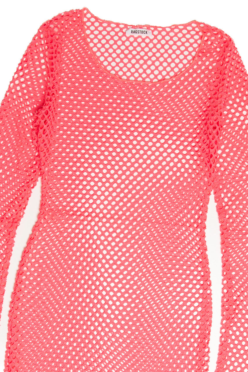 Neon Fishnet Dress
