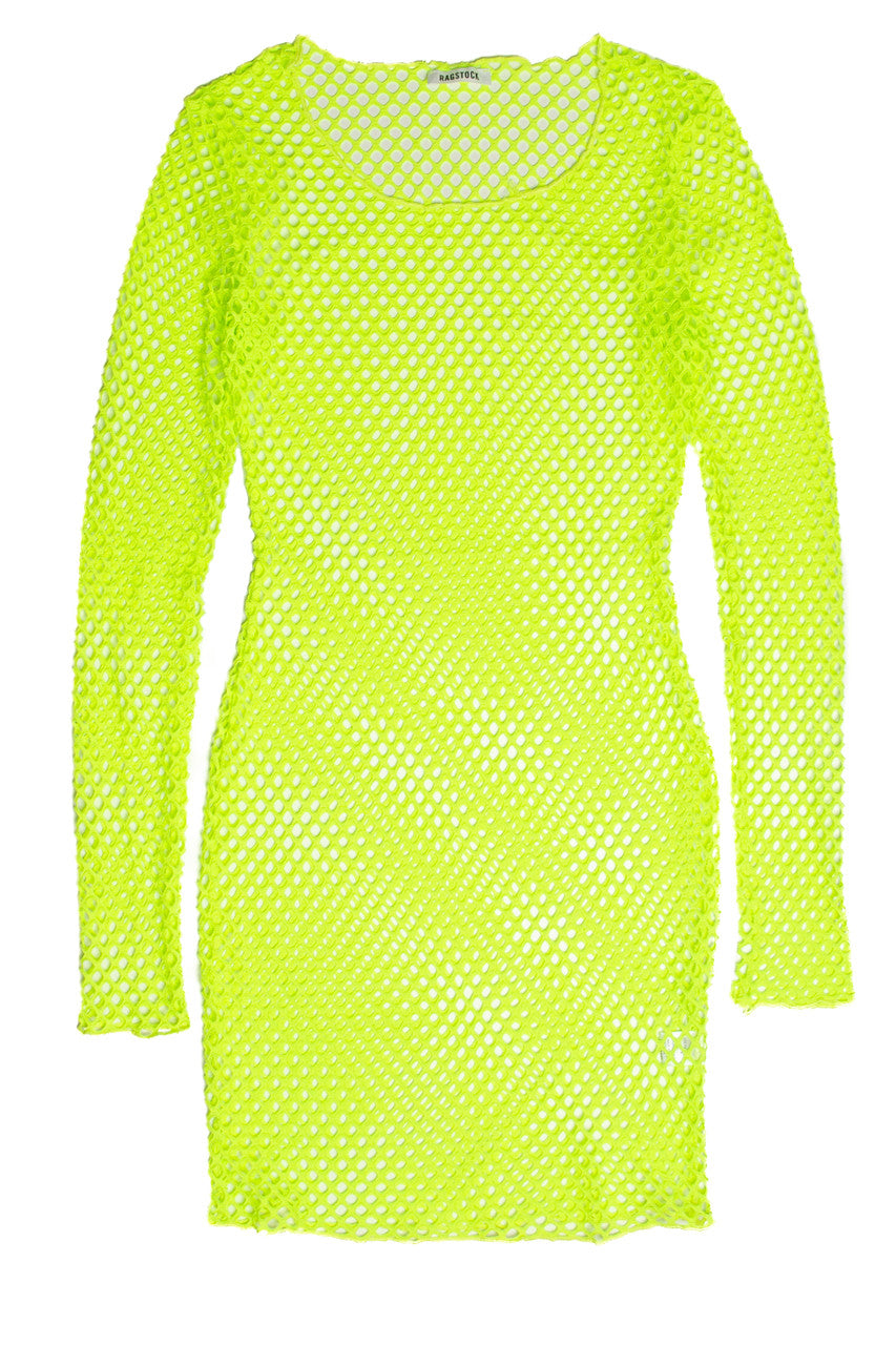 Neon Fishnet Dress